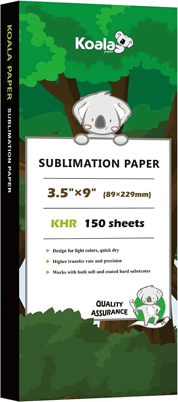 Koala Sublimation Paper - 150 Sheets for Inkjet Heat Transfer